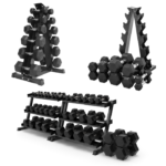 Home Gym Dumbbell Stack with Racks
