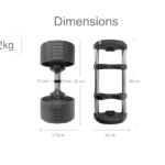 Semi-Commercial Adjustable Weight Lifting Dumbbell Set