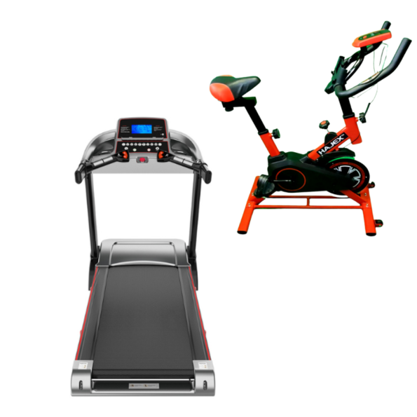 Exercise Bike & Folding Treadmill X3